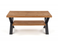 Konferenčný stolík Xavier - dub svetlý / čierna