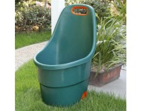 Plastový záhradný vozík Zafer - zelená / oranžová