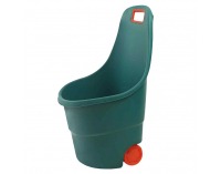 Plastový záhradný vozík Zafer - zelená / oranžová