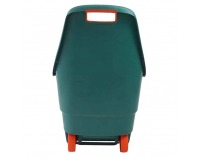 Plastový záhradný vozík Zafer - zelená / oranžová