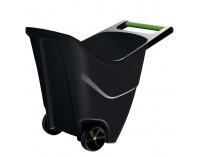 Plastový záhradný vozík Zafur 85 l - čierna / zelená
