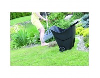 Plastový záhradný vozík Zafur 85 l - čierna / zelená