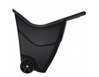 Plastový záhradný vozík Zafur 85 l - čierna / zelená