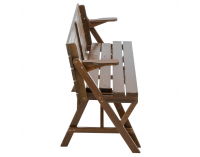 Záhradný stôl / lavička Zagir - hnedá