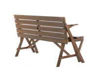 Záhradný stôl / lavička Zagir - hnedá