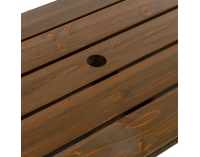 Záhradný stôl / lavička Zagir - hnedá