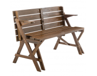 Záhradný stôl / lavička Zagir - hnedá