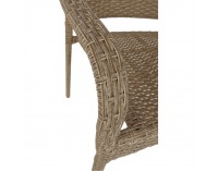 Záhradná stolička Binga - hnedá