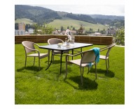Záhradná stolička Binga - hnedá