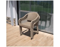 Záhradná stolička Binga - hnedá