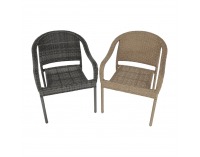 Záhradná stolička Binga - sivá