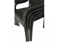 Záhradná stolička Binga - sivá