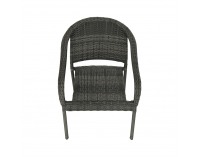 Záhradná stolička Binga - sivá