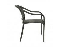 Záhradná stolička Binga - sivá