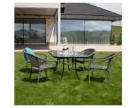 Záhradná stolička Binga - sivá