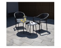 Záhradná stolička Binga - sivá