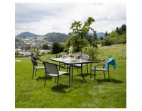 Záhradná stolička Binga - sivá