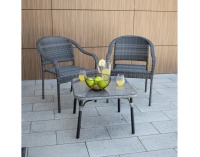 Záhradná stolička Binga - sivá