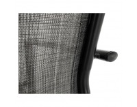 Záhradná stolička Telma - sivá / čierna