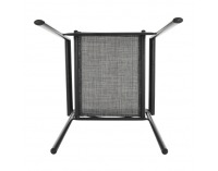 Záhradná stolička Telma - sivá / čierna