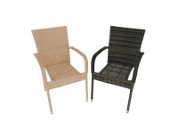 Záhradná stolička Vipana - sivá