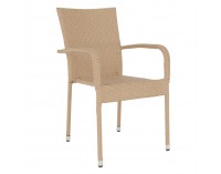 Záhradná stolička Vipana - svetlohnedá