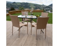 Záhradná stolička Vipana - svetlohnedá