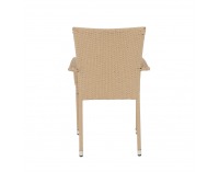 Záhradná stolička Vipana - svetlohnedá