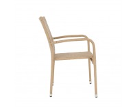 Záhradná stolička Vipana - svetlohnedá