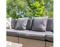 Záhradný nábytok z umelého ratanu Godon - svetlosivá / sivá