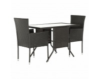 Záhradný ratanový set Adaron 1+2 - hnedá / svetlosivá