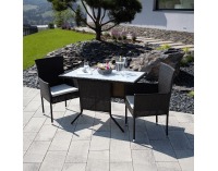 Záhradný ratanový set Adaron 1+2 - hnedá / svetlosivá