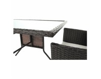 Záhradný ratanový set Adaron 1+2 - hnedá / svetlosivá