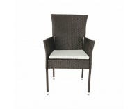 Záhradný ratanový set Adaron 1+2 - hnedá / svetlosivá