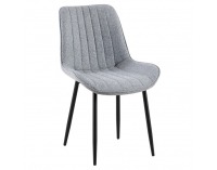 Jedálenská stolička Zajra - svetlosivá / čierna