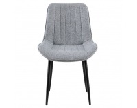 Jedálenská stolička Zajra - svetlosivá / čierna