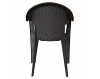 Záhradné stohovateľné kreslo Zama - hnedá 