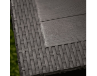 Záhradný stohovateľný stolík Zama - hnedá