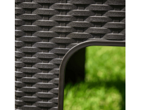 Záhradný stohovateľný stolík Zama - hnedá