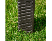 Záhradný stohovateľný stolík Zama - hnedá