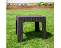 Záhradný stohovateľný stolík Zama - hnedá