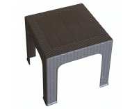 Záhradný stohovateľný stolík Zama - hnedá