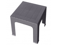 Záhradný stohovateľný stolík Zama - sivá