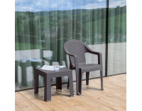 Záhradný stohovateľný stolík Zama - sivá