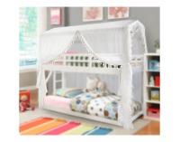 Záves k poschodovej posteli Zefire - biela