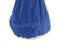 Závesné hojdacie kreslo Ben - modrá / žltá