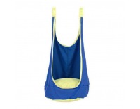 Závesné hojdacie kreslo Ben - modrá / žltá