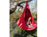 Závesné hojdacie kreslo Klorin - červená