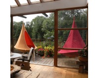 Závesné hojdacie kreslo Klorin New Big Size 180x180 cm - červená