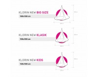 Závesné hojdacie kreslo Klorin New Big Size 180x180 cm - červená